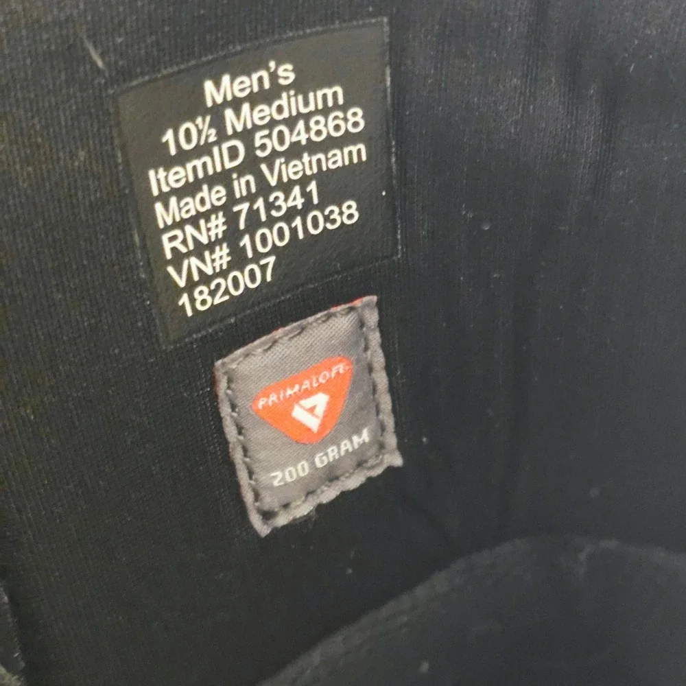LL‎ Bean Storm Chaser Boots Tek 2.5 Waterproof Men's 10.5 Black Insulated
